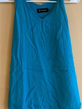 Teal V-Neck Tank Top